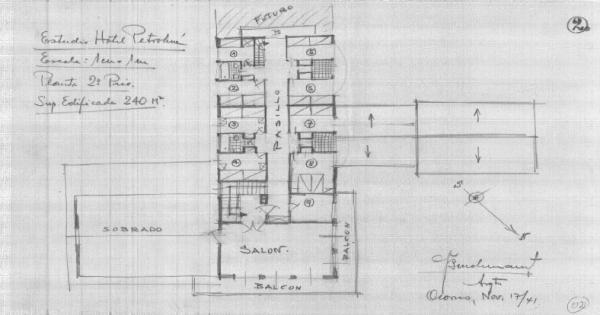 Levantamiento Hotel Peulla Puerto Montt 1967