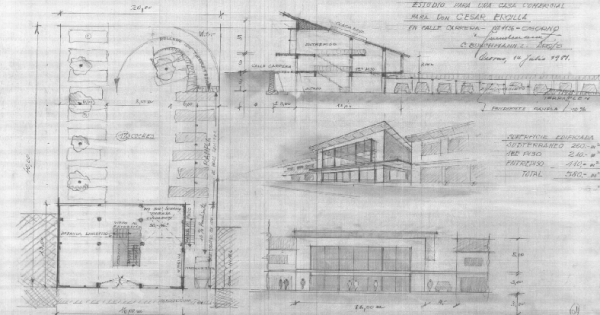 Casa comercial estudio ercilla Cesar Osorno 1981