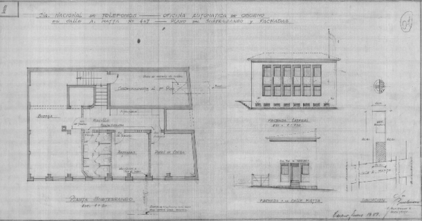 Edificio Oficinas y ampliación Compañía Nacional de Telefonos Osorno 1951-1979